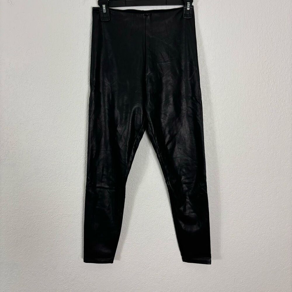Abercrombie‎ & Fitch Black Faux Leather High Waisted Leggings